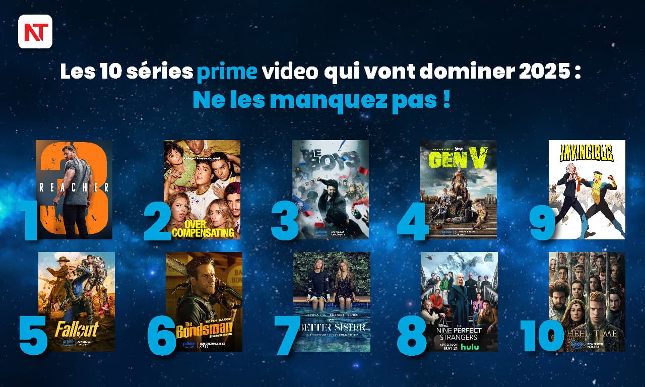 Top 10 séries Prime Video à suivre en 2025